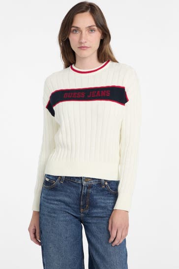 GUESS Strickpullover ecru