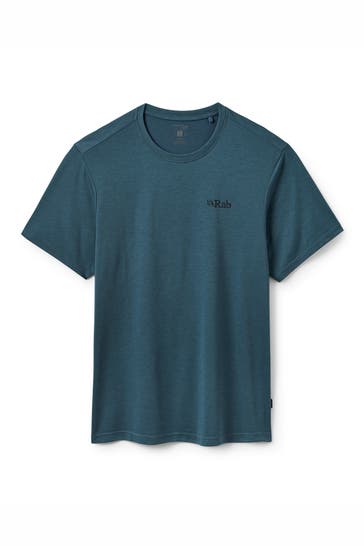 RAB T-Shirt 'Crimp Logo' petrol