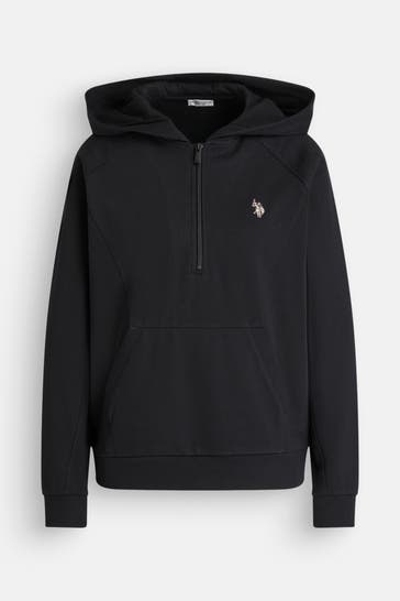 U.S. POLO ASSN. Hoodie 'Ellie' schwarz