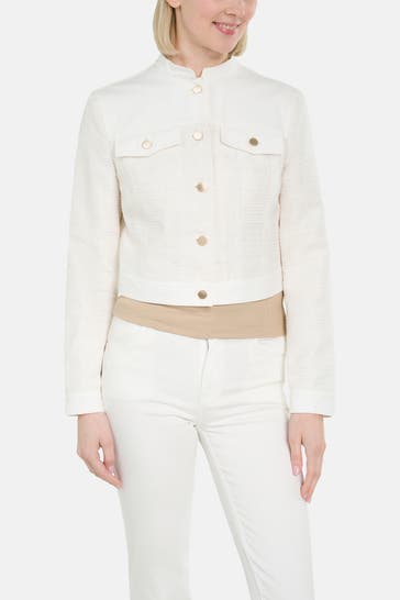 GUESS Jeansjacke weiß