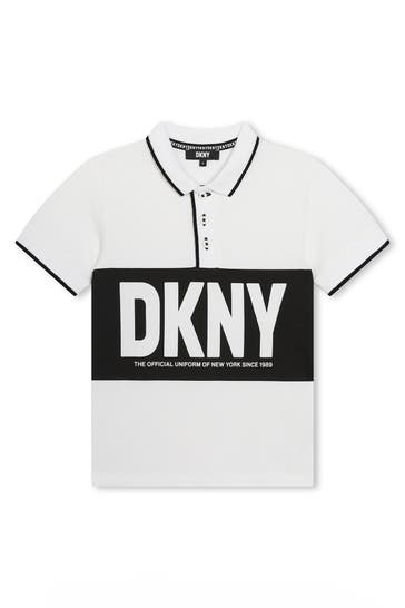 DKNY Polo-Shirt zweifarbig