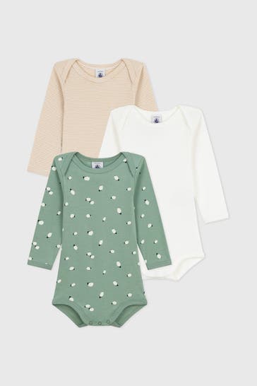 PETIT BATEAU 3er Pack Bodies mehrfarbig
