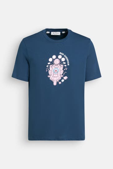 BEN SHERMAN T-Shirt azurblau