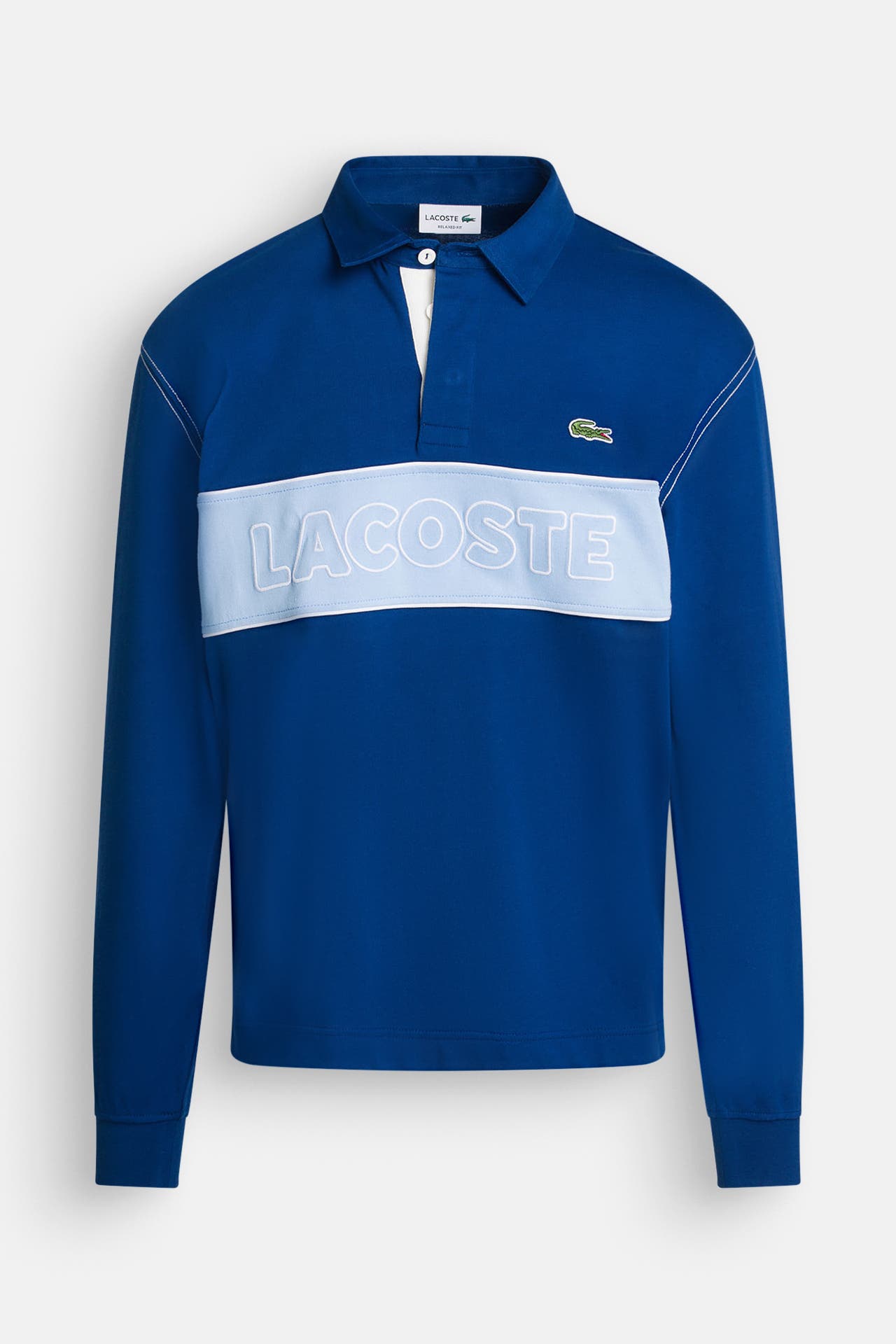 LACOSTE Langarm Polo blau, Bild 1