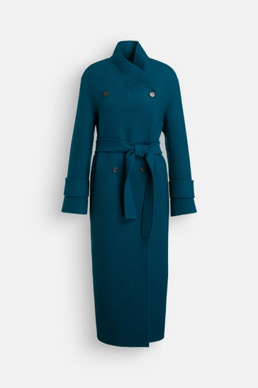 WINDSOR. Wollmantel petrol