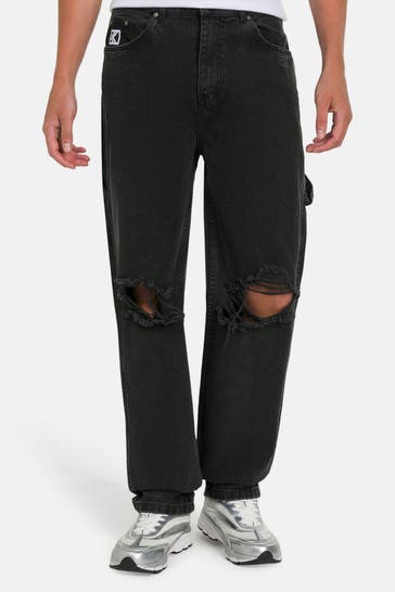 KARL KANI Jeans dunkelgrau baggy