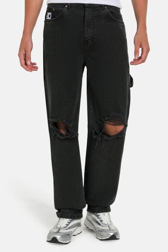 KARL KANI Jeans dunkelgrau baggy