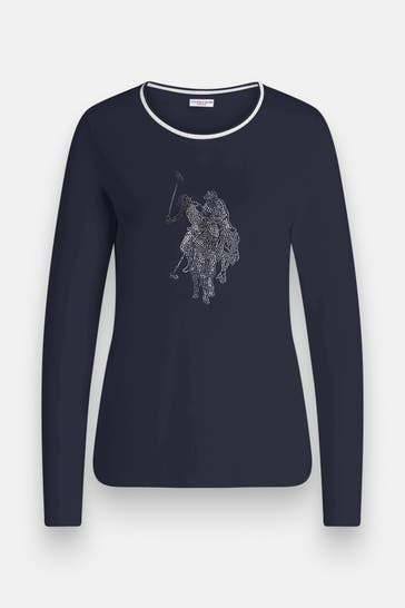 U.S. POLO ASSN. Longsleeve dunkelblau