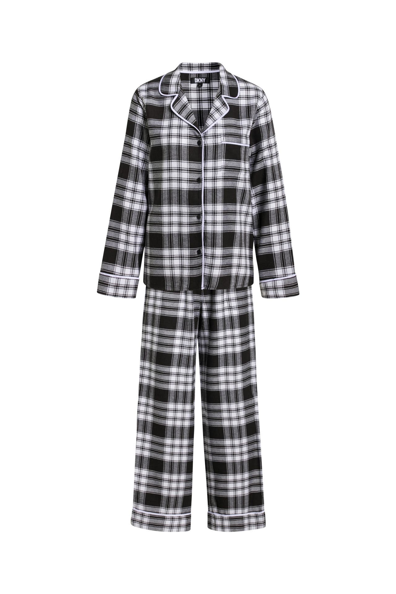 Big Feet Pyjama Co Kariert Adult Footed Schlafanzug - Rot-Schwarz Tartan