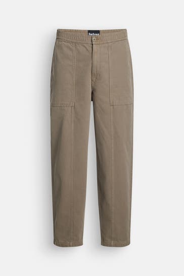 BARBOUR Stoffhose graugrün