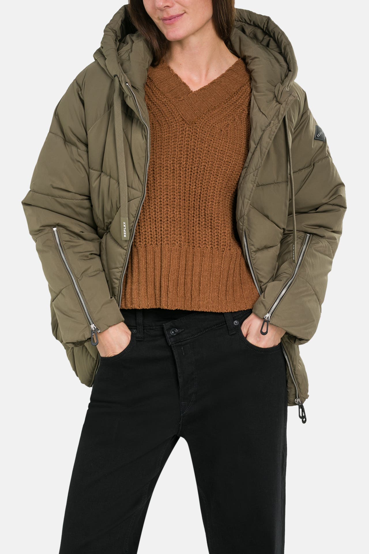 REPLAY Steppjacke oliv, Bild 1
