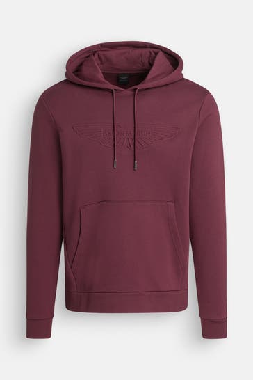 HACKETT Hoodie weinrot