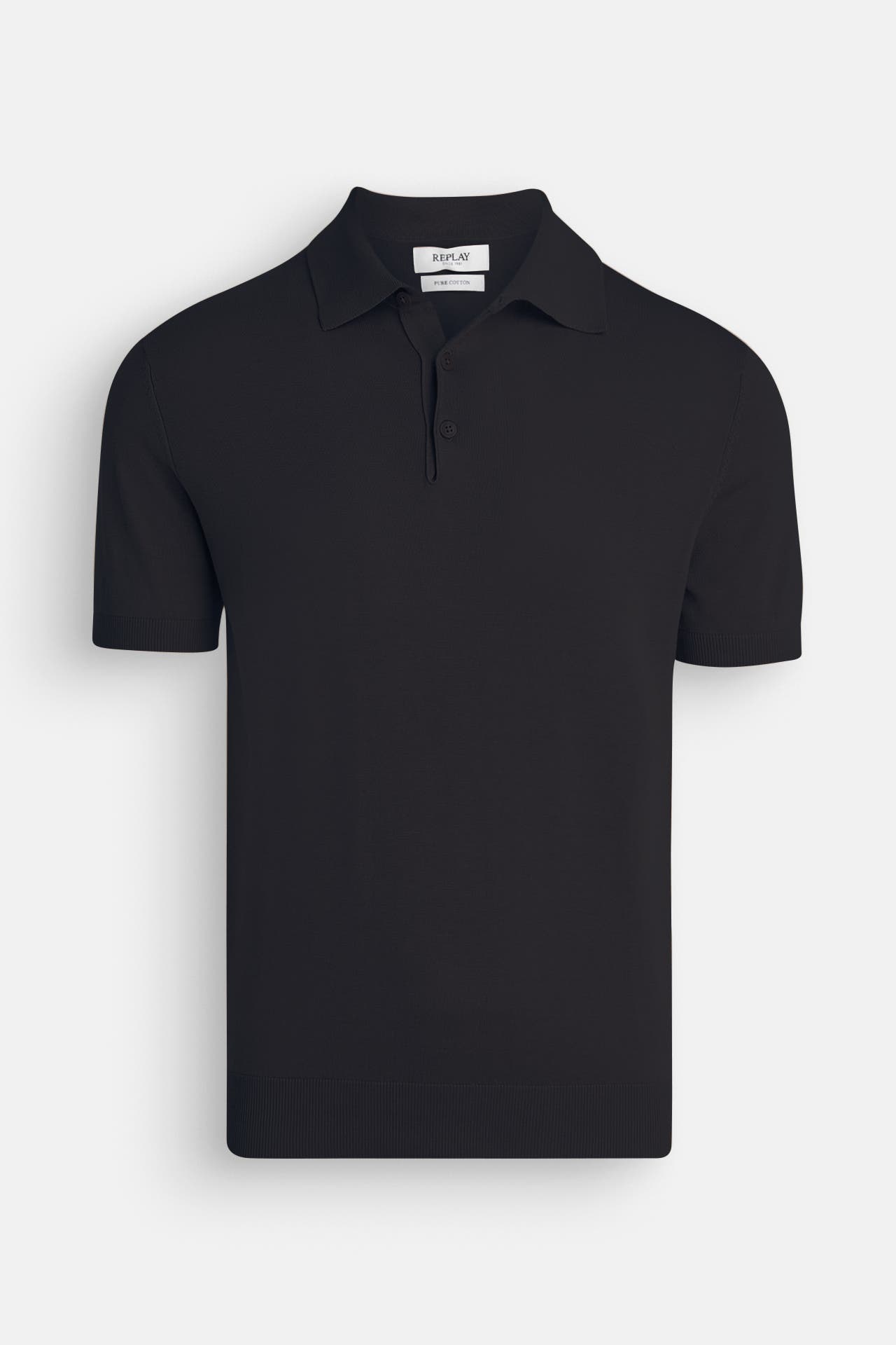 REPLAY Strick-Polo schwarz, Bild 1