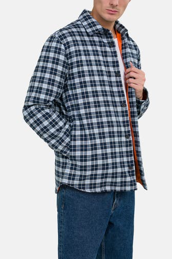 LACOSTE Overshirt blau kariert