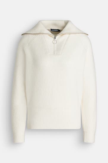 J.LINDEBERG SPORTSWEAR Wollmix-Pullover 'Finja' offwhite