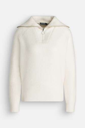 J.LINDEBERG SPORTSWEAR Wollmix-Pullover 'Finja' offwhite