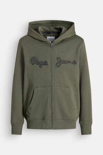 PEPE JEANS Hoodie 'Lamonty' oliv
