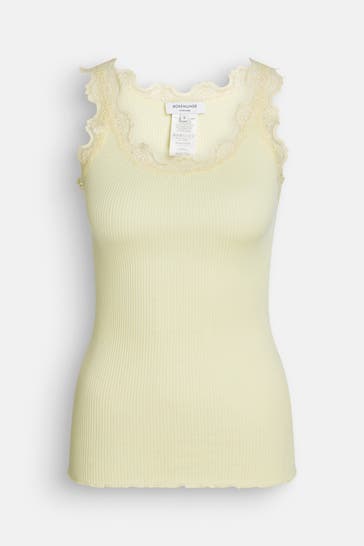 ROSEMUNDE Seidenmix-Top hellgelb