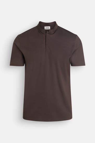 DRYKORN Polo-Shirt 'Louis' dunkelbraun