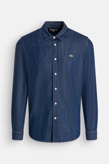 LACOSTE Jeanshemd dunkelblau