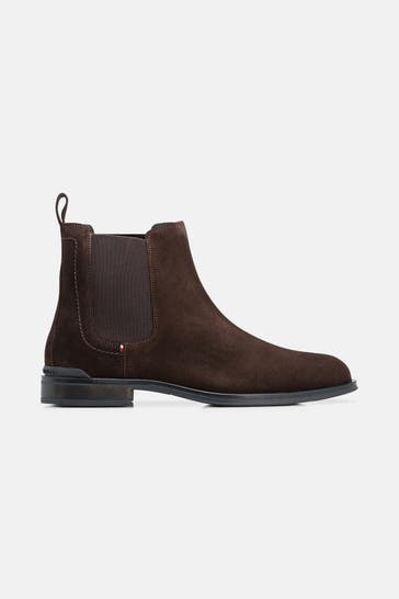 TOMMY HILFIGER Chelsea-Boots 'Bastien' dunkelbraun