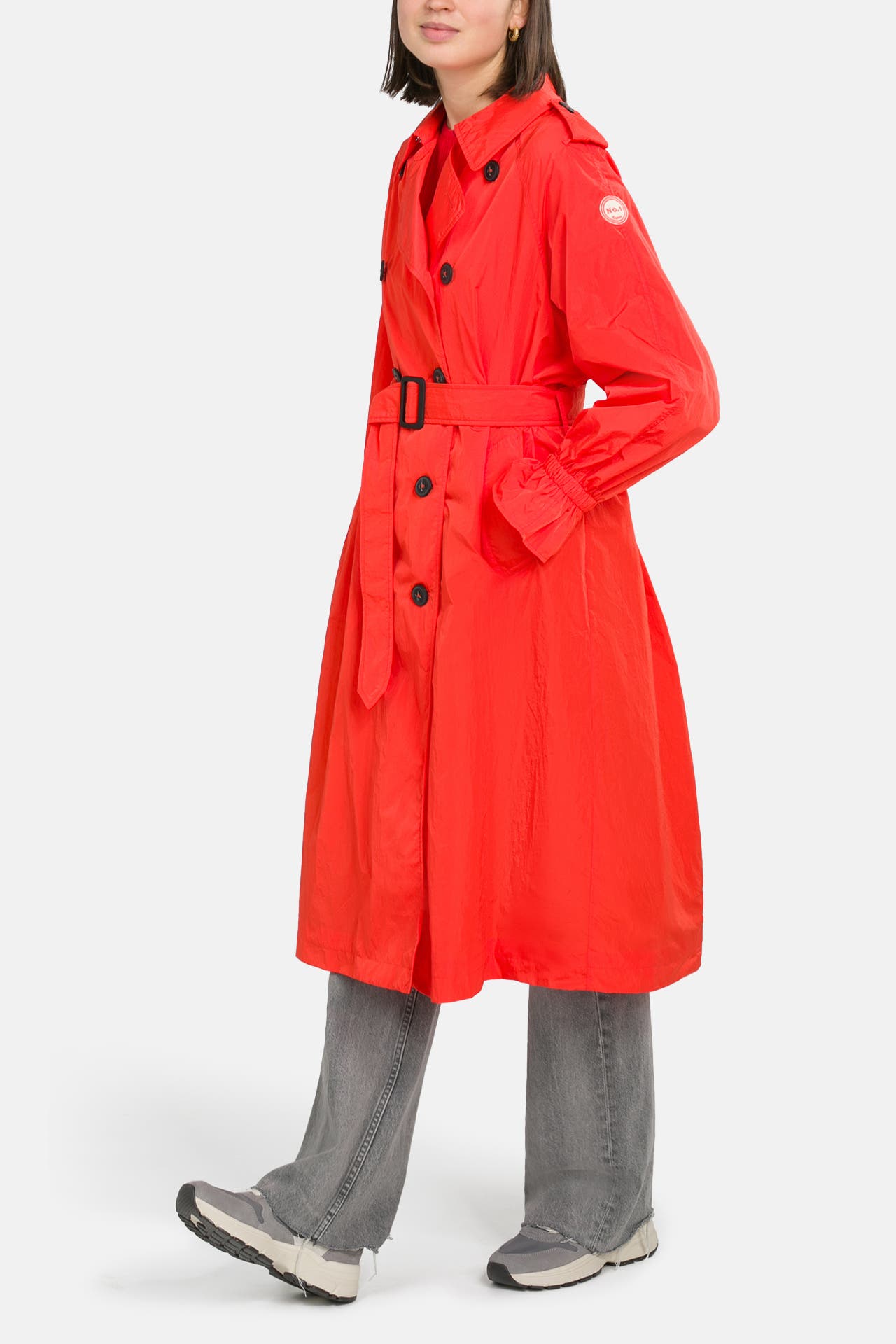 NO. 1 COMO Trenchcoat 'Vicenza' orange, Bild 1