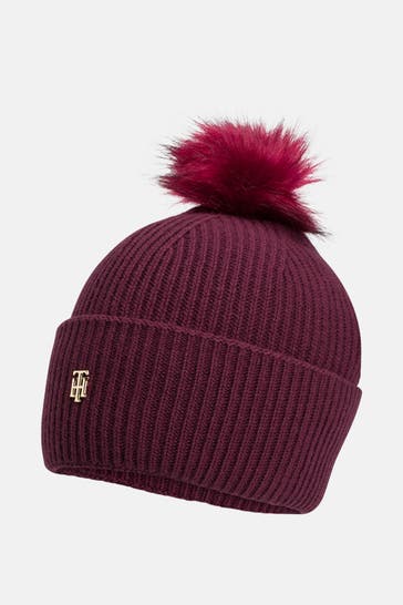 TOMMY HILFIGER Mütze weinrot