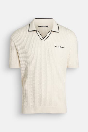 KARL LAGERFELD Polo-Shirt beige