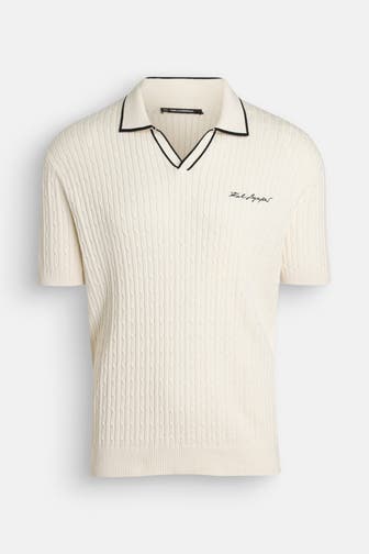 KARL LAGERFELD Polo-Shirt beige
