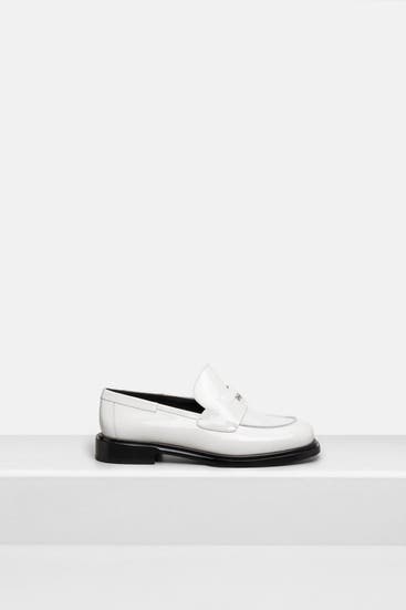 FERRAGAMO - Leder-Loafer 'Nyx 30' weiß