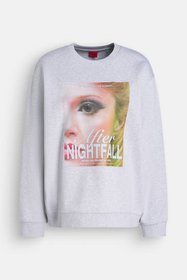 HUGO Sweatshirt hellgrau