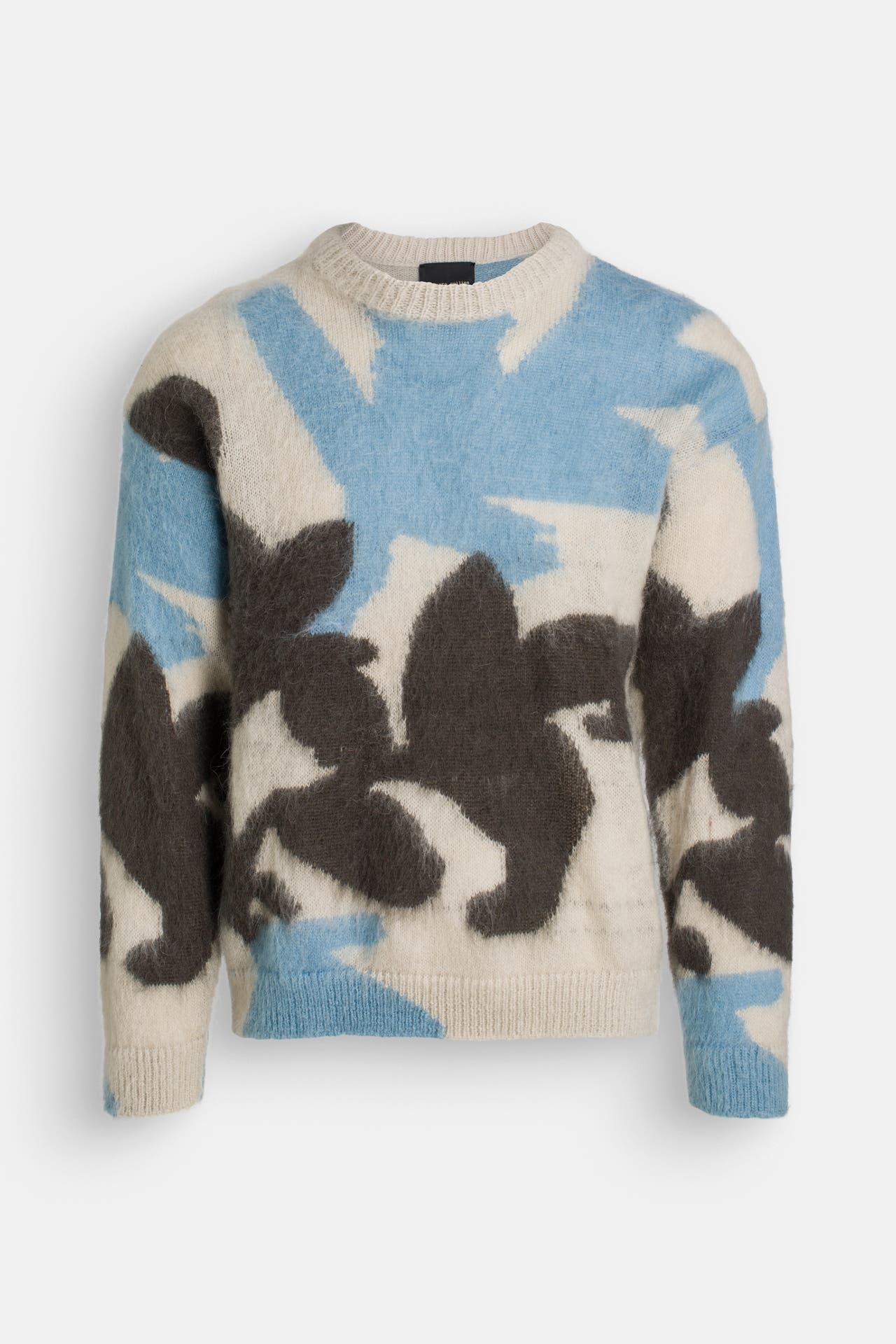 ROBERTO COLLINA Wollmix-Pullover gemustert, Bild 1
