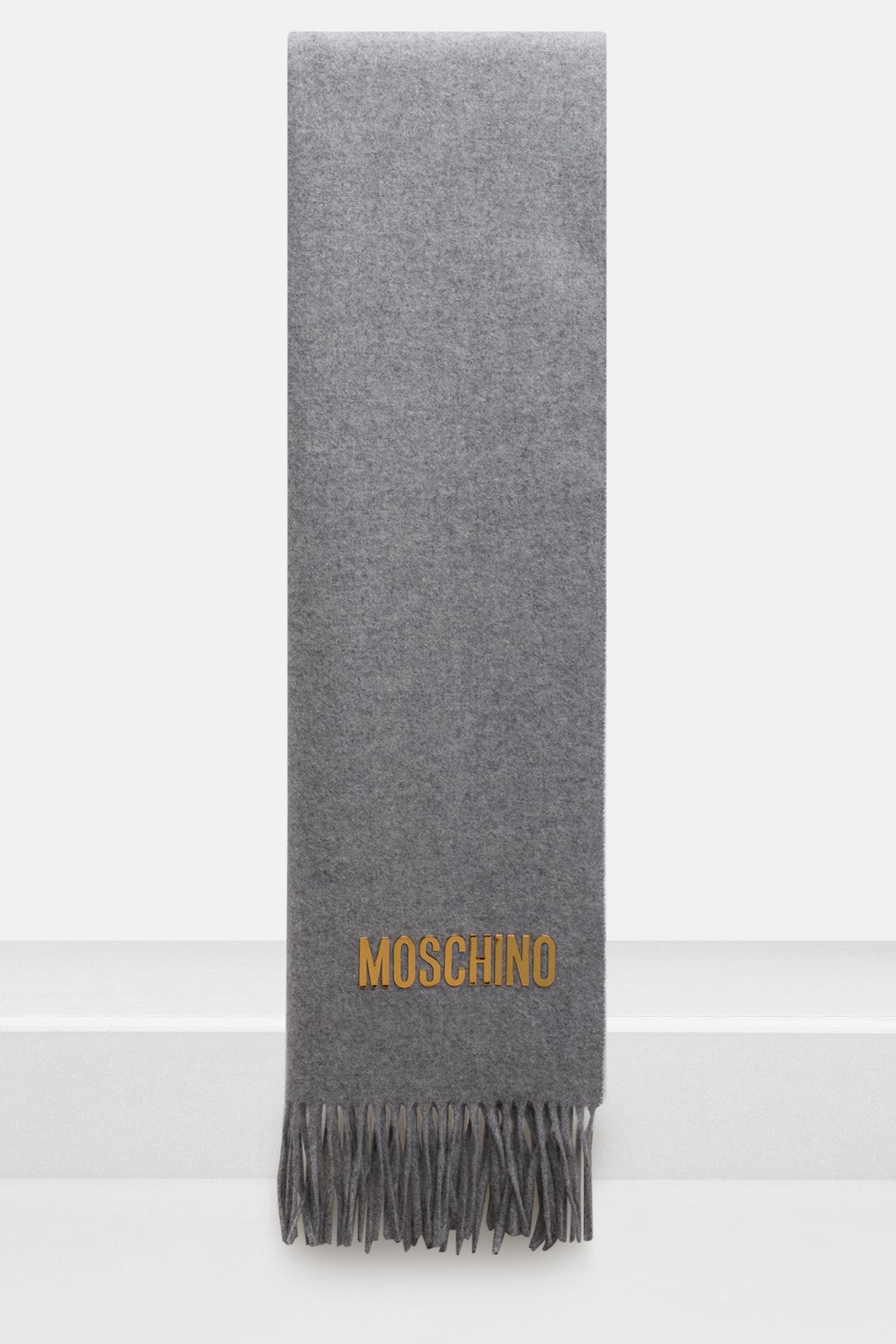LOVE MOSCHINO Wollschal grau, Bild 1