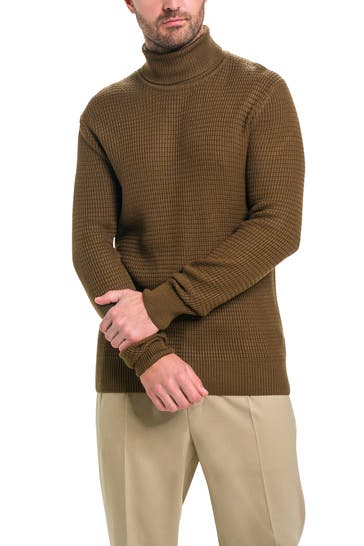 STRELLSON Wollmix-Rollkragen 'Hamilton' braun