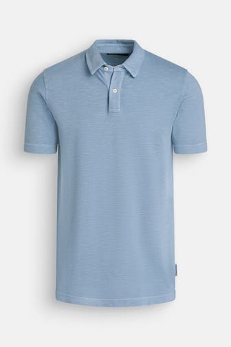 MARC O'POLO Polo-Shirt azurblau meliert