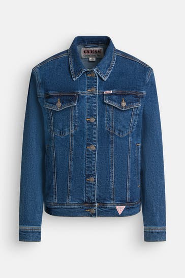 GUESS Jeansjacke 'Landon' dunkelblau