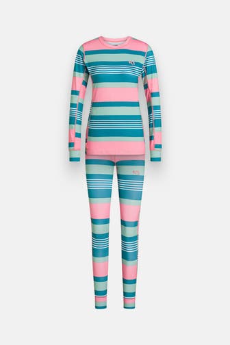 KARI TRAA Set: Baselayer und Funktionstights gemustert