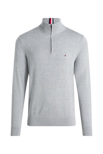 TOMMY HILFIGER Strick-Troyer hellgrau