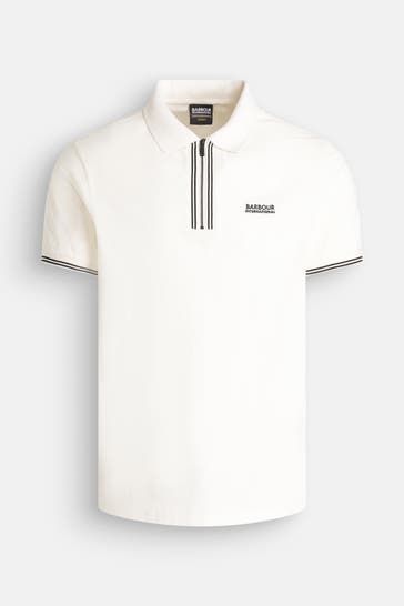 BARBOUR INTERNATIONAL Polo-Shirt ecru