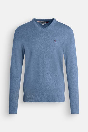 TOMMY HILFIGER Grey-blue Knit Sweater