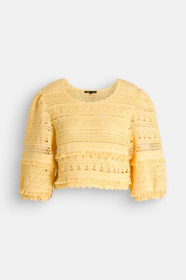 MAJE Strickshirt gelb