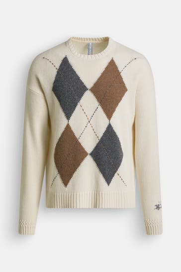 LA MARTINA Wollmix-Pullover ecru