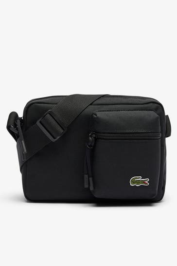 LACOSTE Umhängetasche schwarz