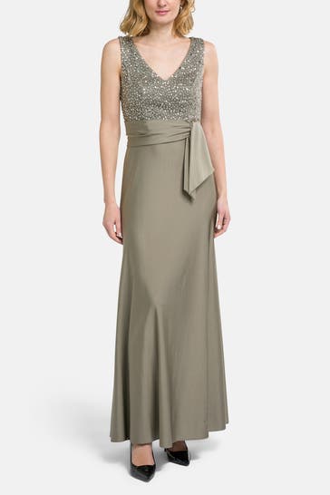 VERA MONT Abendkleid graugrün