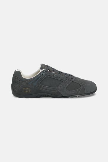 TOMMY HILFIGER Leder-Sneaker 'Archive 97' grau