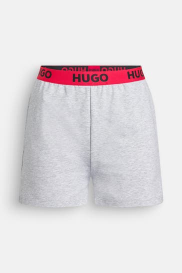 HUGO Sweat-Shorts hellgrau