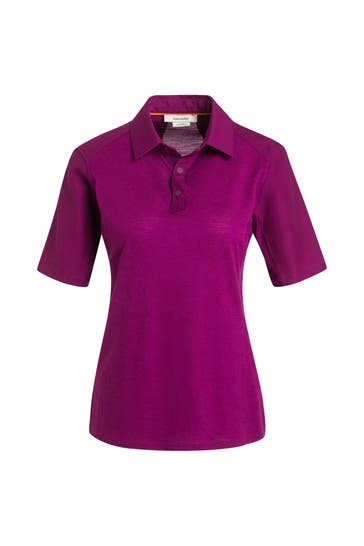 ICEBREAKER Polo-Shirt aubergine