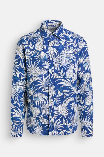 GANT Leinenhemd gemustert