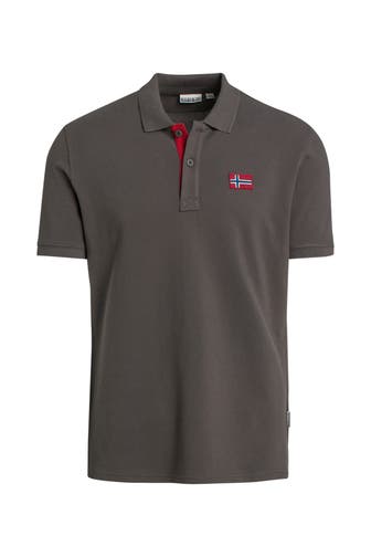 NAPAPIJRI Polo-Shirt 'Emira' steingrau