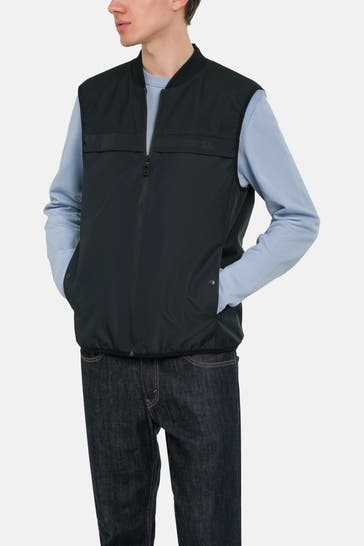 BOSS GREEN Weste 'Farrier' nachtblau